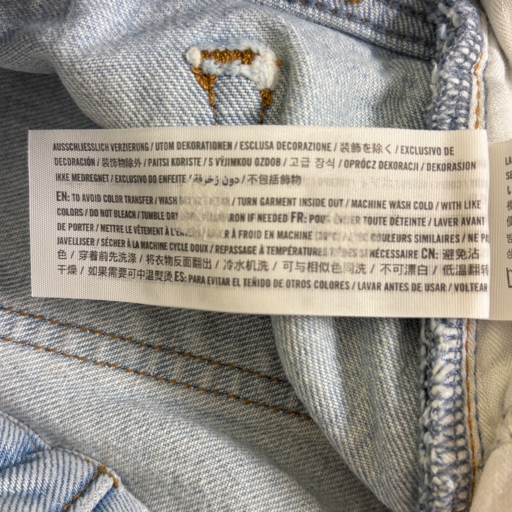 ABERCROMBIE & FITCH Curve Love High Rise Mom Jeans Light Blue Wash Women Size 29 - Picture 14 of 14